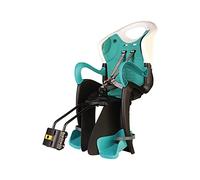 b bellelli Tiger - Seggiolino Posteriore per Bicicletta - per Bambini Fino a 22 kg, da 3 a 8 Anni - Si Fissa al Telaio - Turchese Bianco