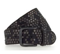 b.belt Cinturón de cuero con tachuelas schwarz (BB4022L39-100-0790)