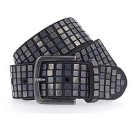 b.belt cinturón 40 mm Full Leather Belt with Mixed Rivets W95 Black