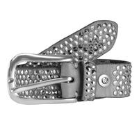 b.belt Cinturón con tachuelas I cuero 100 cm gris