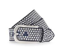 b.belt Cinturón con tachuelas I cuero 90 cm azul