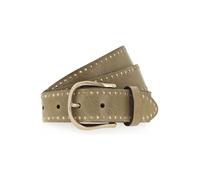 b.belt Cinturón con tachuelas Piel natural 75 cm verde oliva