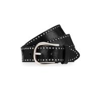 b.belt Cinturón con tachuelas Piel natural 80 cm negro