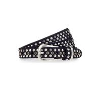 b.belt Cinturón con tachuelas Piel natural 95 cm negro