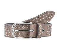 b.belt Cinturón de cuero con tachuelas 90 cm marrón