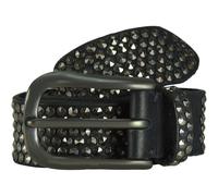 b.belt Cinturón de piel con tachuelas 90 cm negro