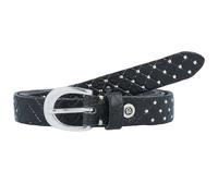 b.belt Cinturón de piel con tachuelas Lilou 85 cm negro