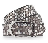 b.belt Cinturón de cuero con tachuelas taupe (BB0765L38-80-620)