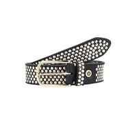 b.belt Cinturón de cuero con tachuelas schwarz (BB0609L38-80-0790)