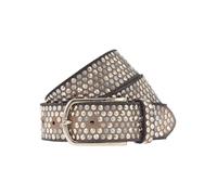 b.belt Cinturón de cuero con tachuelas beige (BB0609L38-90-0630)
