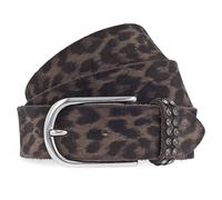 b.belt Leora Swk Ledergürtel Mid Brown / Darkbrown Multi W95