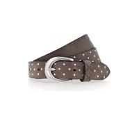 b.belt Cinturón de piel con tachuelas Lilou 100 cm marrón