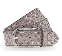 b.belt Tini Silver Leather Belt W100 Ash Rose