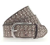 b.belt Tini Silver Leather Belt W105 Taupe