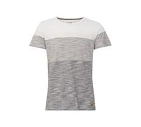 b BLEND Jakob - Camiseta de manga corta para hombre con estampado de tinta y cuello redondo de algodón 100 % Egret (110103) L