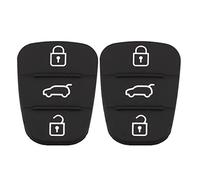 B Blesiya 2 Piezas de Repuesto para Coche, 3 Botones, Carcasa para Llave para Hyundai I30 IX35, Negro