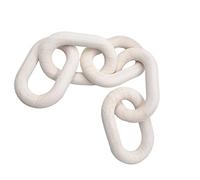 B Blesiya Eslabón de Cadena Moderno, decoración artística de Madera de 5 eslabones para decoración de Madera, decoración de Madera Tallada a Mano para Mesa de