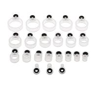 B Blesiya Kit de 22pc Guides Reparación de Cañas Anillas Marco de Silicona Luminosa Pesca