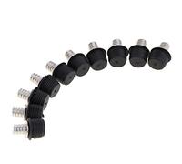 B Blesiya Paquete de 10 Kits de Clips de Remache de Sujeción de Plástico para Altavoces, Cubierta de Malla # 029, Negro