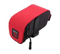 B Bolsa de Sillín Trasera de Bicicleta Ligera y Duradera para Fácil Almacenamiento de Accesorios Debajo del Asiento para Entusiastas del Ciclismo Negro 1 Pieza (Rojo)