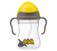b.box Batman Vaso de bebida para cualquier esquina, tapa abatible, pajita, asa, a prueba de fugas, sin BPA y apto para lavavajillas, a partir de 6 m, 240 ml