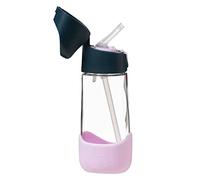 b.box - Biberón para bebé con pajita Silicona (rosa índigo)