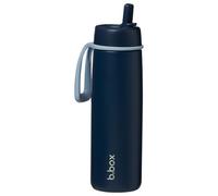 b.box Botella Térmica con Tapa Abatible, Acero Inoxidable de Triple Capa, Mantiene las Bebidas Frías hasta 44 Horas, Tapa Antigoteo con Pajita de Acero Inoxidable, Sin BPA, 690ml