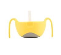 b.box Lemon Sherbet/Yellow/Grey - Vasos Con Boquilla Bol Xl Con Pajita