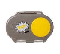 b.box Mini fiambrera para niños con compartimentos Batman | Bento Box, 2 compartimentos a prueba de fugas | Fiambrera para platos y aperitivos | Espacio para frutas enteras | Sin BPA