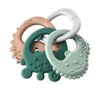 b.box Mordedor Triple | 3 Mordedores Texturizados en un Aro Desmontable para Bebé de 3+ Meses | Sensorial Calmante Texturas Variables para Masaje