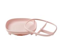 b.box Placa de succión 2 en 1 | Base de succión fuerte | Separador desmontable para la edad | Grows with your child | Curved sides for easy scooping | Dishwasher Safe | From 6m+