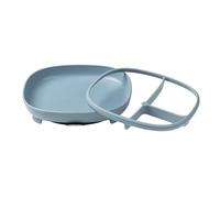 b.box Plato con Ventosa 2 en 1 | Fuerte Succión | Platos de Silicona para Bebé con Separador Extraíble | Laterales Curvados para Fácil Recogida | Apto para Lavavajillas | Plato Infantil Evolutivo 6m+