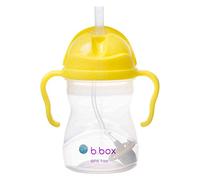 b.box Vaso con Pajita para Niños | Vaso Infantil para Beber Desde Cualquier Ángulo | Tapa Abatible, Pajita Ponderada, Antifugas, Agarre Fácil | Botella con Pajita para Niños 6m+ | 240 ml