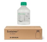 B.Braun 10 x 500 ml NaCl 0,9% Solución fisiológica isotónica 0,9 solución salina para limpieza de heridas para bebés, solución salina para lavado nasal