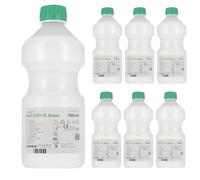 B.Braun - 6 botellas x 1L - NaCl 0,9% - Solución fisiológica isotónica 0,9 - Solución salina para bebés - Limpieza de heridas - Solución salina - Lavado nasal - Ducha nasal