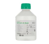 B. Braun NaCl 0,9% - Solución salina fisiológica estéril 500 ml - Para lavado nasal, ducha nasal y limpieza de heridas - Apta para bebés y adultos