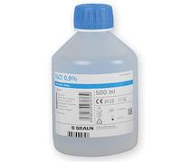 B-Braun, Solución salina estéril Ecotainer, para una irrigación rápida con volumen elevado de solución, 500 ml, 36555