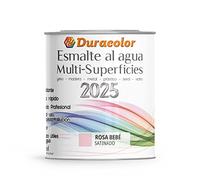 B BRIDECO Esmalte al Agua Multi Superficie - Color Satinado Rosa Bebé - 750 ml - Acabado Brillante - Sin Olor - Resistente a Golpes, Roces y Manchas - Antioxidante - Rápido Secado - Duracolor