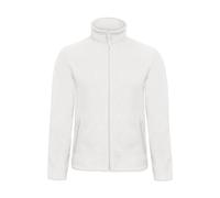 B&C Collection ID.501 Fleece-cálida Cremallera Completa Hombre Invierno - Blanco (3XL)