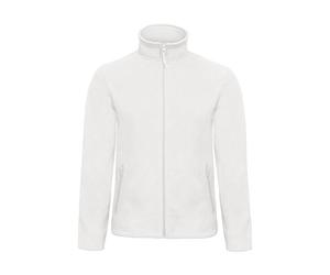 B&C Collection ID.501 Fleece-cálida Cremallera Completa Hombre Invierno - Blanco (3XL)