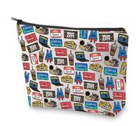 B City Movies Gift Two - Bolsa de maquillaje falsificada de la serie de televisión, bolsa de cosméticos, regalo clásico de película para amantes de la televisión, Dos falsificaciones