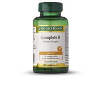 Nature's Bounty – Complejo B con B12, B6, Ácido Fólico y Niacina – 100 comprimidos recubiertos
