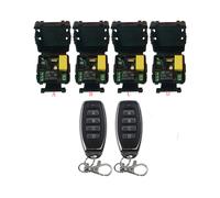 (B) Control remoto inalámbrico universal AC220V 1CH receptor y transmisor de relé RF control remoto garaje/puerta/motor/luz/casa