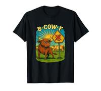 B-Cow-F Mean Bull Funny Cow Protesta Anti-Carne Amante de los Animales Camiseta