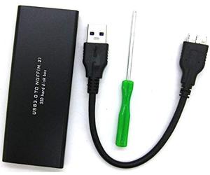 B-Creative USB 3.0 a NGFF M.2 B Key SSD Caja de Disco Duro Externo Caja de Almacenamiento USB 3.0