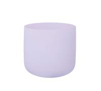 B Crown Chakra Quartz Frosted Crystal Singing Bowl 7 inch