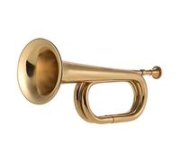 B Cuerta Plana Llamada Trompeta De Latón Cuerno De Caballería Con Boquilla Para La Banda Escolar Caballería Orquesta Militar