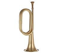 B Cuerta Plana Llamada Trompeta De Latón Cuerno De Caballería Con Boquilla Para La Banda Escolar Caballería Orquesta Militar