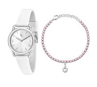 B&G Chronostar Special Pack Mujer, Reloj Sólo el Tiempo, Analógico, Pulsera con Colgante Corazón, Colección Ease - R3851322505