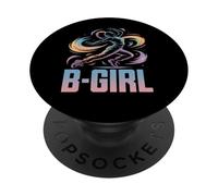 B-Girl Breakdance Hip Hop Bailarina Breakdancer Breakdance PopSockets PopGrip Adhesivo